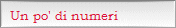 Un po' di numeri
